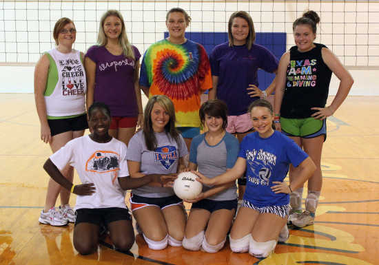 volleyball team Pictured left to right bottom row Ferrell Wilkerson 